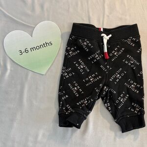 Tommy Hilfiger Black Sweatpants with Graphic Print